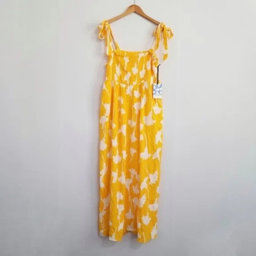 NWT DVF Target Diane Von Furstenberg Yellow Gingko Maxi Dress, Large